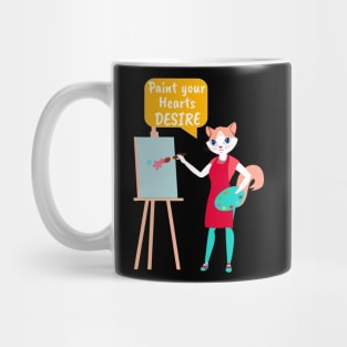 Painter Cat- Paint your Hearts Desire Mug